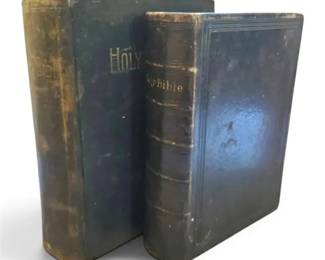 2 Antique Bibles