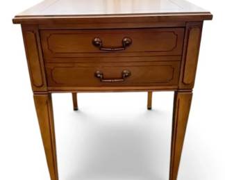 Vintage Side Table With Storage