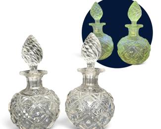 Manganese Glass Decanters