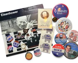 Vintage Political Buttons Memorabilia