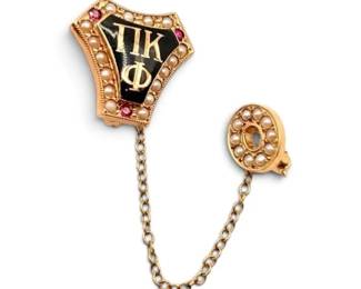 10k Gold Pi Kappa Phi Fraternity Pin 3.8g
