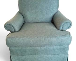 Blue Wesley Hall Arm Chair