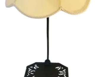 Vintage Black Metal 53 Floor Lamp With BuiltIn Tray