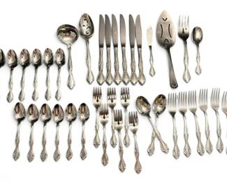 Oneida Cantata Stainless Steel Silverware Set For Six And Serving Pieces