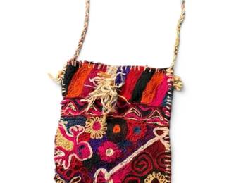Handmade Wool Knit Cross Body Bag