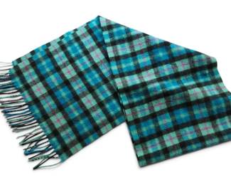 Amicale 100 Merino Wool 12 X 68 Plaid Scarf
