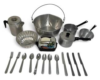 Vintage Toy Metal Cooking Set