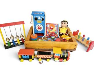 Vintage Fisher Price Wood Toys More