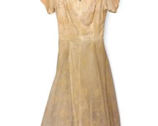 Vintage Ivory Colored Dress Veil