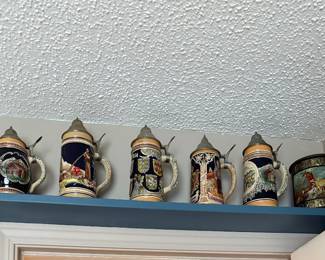 Steins & old tin