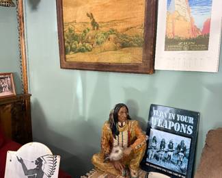 Art, signs, Native American & western books