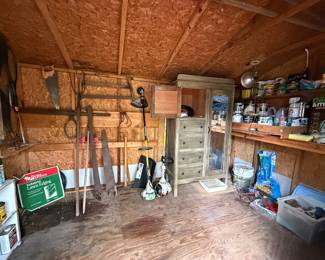 Outside shed