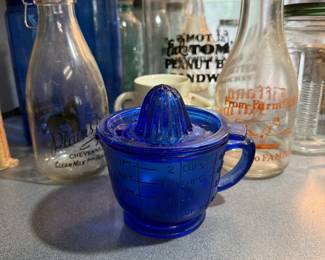 Hazel Atlas depression glass juicer