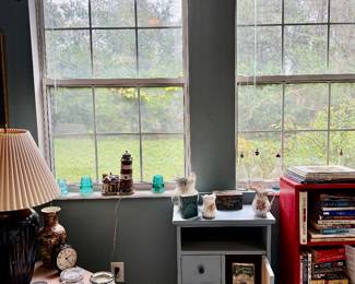 Collectibles, books, sweet little pieces of furniture 