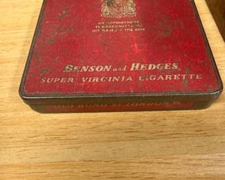 Benson & Hedges old tin