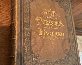 Antique book Art Treasures of England 