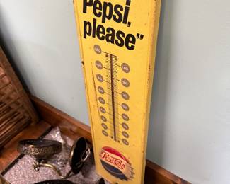 Large vintage Pepsi thermometer 