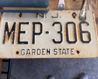 Old NJ license plate