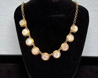 Kate Spade Cruise Ship Charm Necklace & Iridescent Stud Earrings