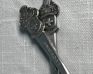 Rolex Lucerne / Bucherer Souvenir Demitasse Spoons – Pair