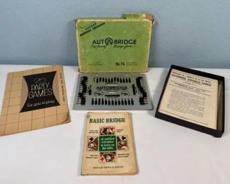 Vintage Autobridge Self-Teaching Bridge Game with Course Cards & Books
