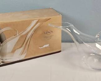 Lenox Tuscany Classics Crystal Pouring Pitcher with Original Box