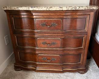 Drexel Heritage Marble Top Nightstand
