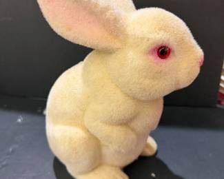1950’s Flocked Rabbit Bank