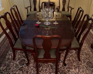 Table and 8 Chairs