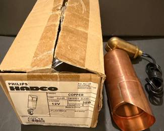 Hadco Copper Landscape Light MIB