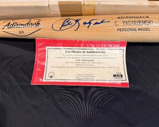 Yastrzemski Bat COA