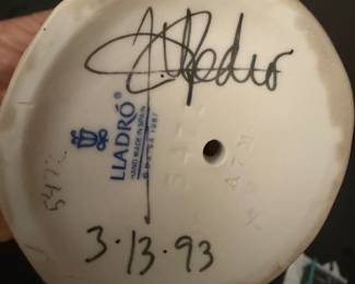 Rare Lladro Singed