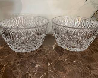 Pair Waterford 7 1/2” Bowls