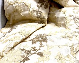 Embroidered drapes