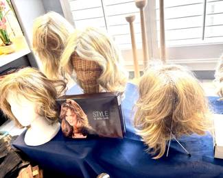 Large selection of wigs