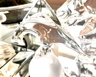 Sevres crystal bird