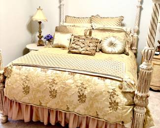 Glamorous French provincial post queen bed