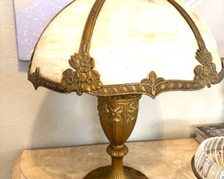 Vintage antique brass finish lamp
