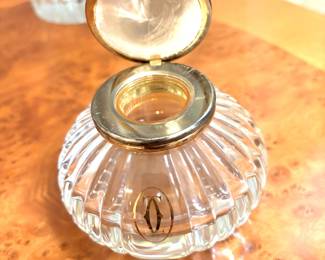 Cartier Must de Cartier vintage crystal inkwell
