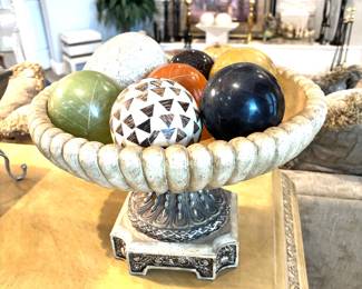 Shown with decorative balls