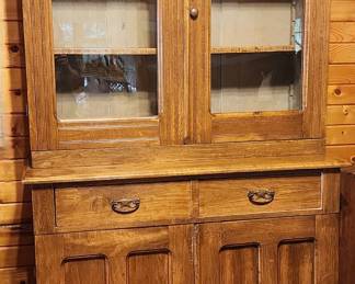 Primitive  stepback cupboard