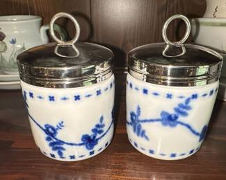 Williams-Sonoma Flow Blue Style Egg Coddlers