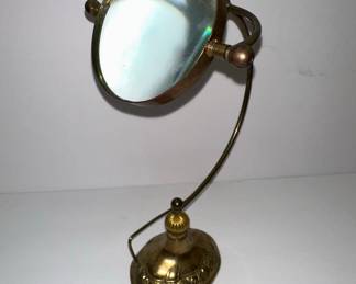 Victorian Brass Desk Magnifier