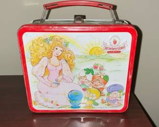 1985 Strawberry Shortcake Metal Lunchbox with Thermos by Aladdin