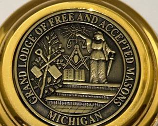 Grand Lodge of Michigan Masonic Pocket Watch