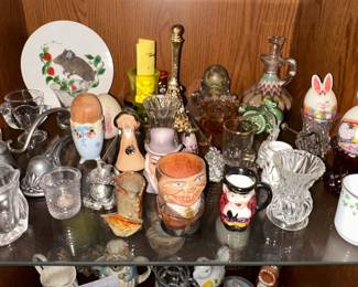 Assorted Decorative Figurines and Glassware