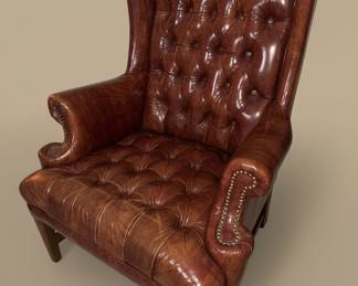 Chesterfield Style Wingback Chair