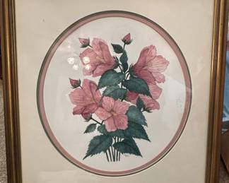 Fern Hoflin Hibiscus Floral Still Life Print