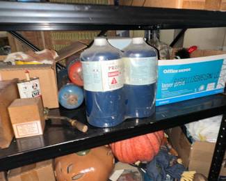Assorted Paint, Sealants, and Workshop Supplies