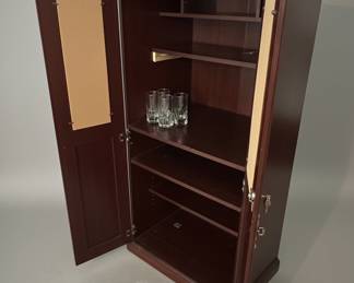 Traditional Style Two-Door Armoire with Lock & Key